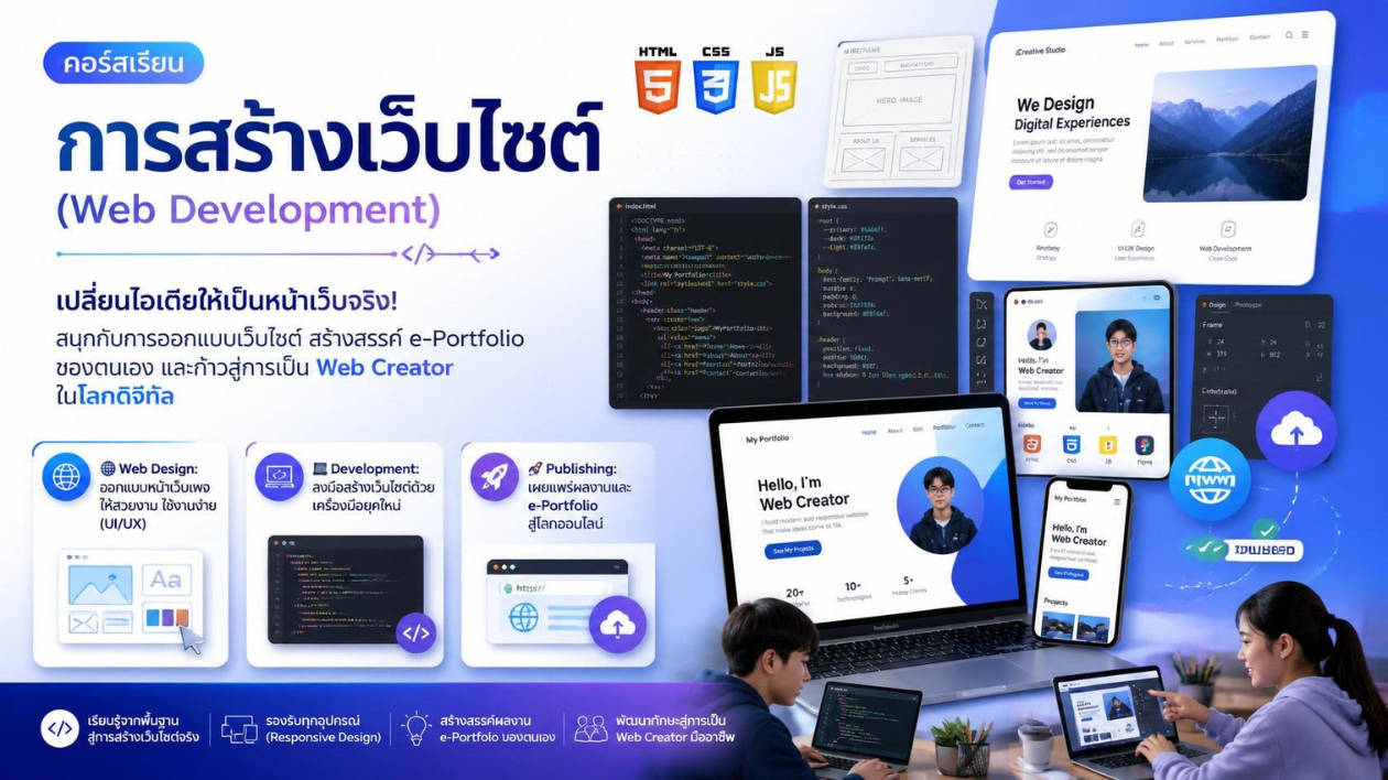 การสร้างเว็บไซต์ 